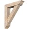 Ekena Millwork Traditional Traditional Smooth Bracket w/ Offset Brace, Douglas Fir, 7 1/2"W x 34"D x 38"H BKT0806X34X38TRA01SDF - alternate 1